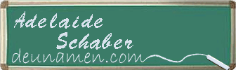 Adelaide Schaber Visitenkarte